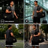 image:imageReebok Lightweight Unisex Carry On Gym Duffle Bag for Men amp Women Sports  Durable WaterResistant Fabric Roomy Compartments Adjustable Shoulder Strap amp Dual Handles Overnight amp Weekend TravelHamilton Black With Gold Logo