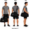 image:imageReebok Lightweight Unisex Carry On Gym Duffle Bag for Men amp Women Sports  Durable WaterResistant Fabric Roomy Compartments Adjustable Shoulder Strap amp Dual Handles Overnight amp Weekend TravelHamilton BlackSilver