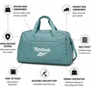 image:imageReebok Lightweight Unisex Carry On Gym Duffle Bag for Men amp Women Sports  Durable WaterResistant Fabric Roomy Compartments Adjustable Shoulder Strap amp Dual Handles Overnight amp Weekend TravelDenver  Trellis