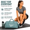 image:imageReebok Lightweight Unisex Carry On Gym Duffle Bag for Men amp Women Sports  Durable WaterResistant Fabric Roomy Compartments Adjustable Shoulder Strap amp Dual Handles Overnight amp Weekend TravelDenver  Trellis