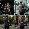 image:imageReebok Lightweight Unisex Carry On Gym Duffle Bag for Men amp Women Sports  Durable WaterResistant Fabric Roomy Compartments Adjustable Shoulder Strap amp Dual Handles Overnight amp Weekend TravelCade  Navy Silver