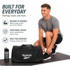 image:imageReebok Lightweight Unisex Carry On Gym Duffle Bag for Men amp Women Sports  Durable WaterResistant Fabric Roomy Compartments Adjustable Shoulder Strap amp Dual Handles Overnight amp Weekend TravelCade  BlackWhite