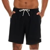 image:imageReebok Mens Swim Trunks with Mesh Liner 7 Inseam Quick Drying Mens Bathing Suit Board Shorts for Swimming and BeachBlack