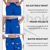 image:imageReebok Mens Swim Trunks with Mesh Liner 7 Inseam Quick Drying Mens Bathing Suit Board Shorts for Swimming and BeachBlue