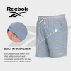 image:imageReebok Mens Swim Trunks with Mesh Liner 7 Inseam Quick Drying Mens Bathing Suit Board Shorts for Swimming and BeachGrey Multi