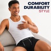 image:imageReebok Mens Tank Top  3 Pack5 Pack Super Soft Cotton Blend Ribbed Sleeveless Undershirts amp Muscle Tees for MenWhite 3pk