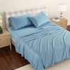 image:imageReebok Queen Sheet Set from Tencel Eucalyptus  Soft Cooling amp Breathable for Hot Sleepers Deep Pocket Up to 17 Inches 4Pc Hotel Luxury Bedding Set Bedsheet amp Pillowcases Niagara Mist QueenNiagara Mist  Blue