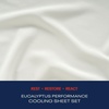 image:imageReebok Queen Sheet Set from Tencel Eucalyptus  Soft Cooling amp Breathable for Hot Sleepers Deep Pocket Up to 17 Inches 4Pc Hotel Luxury Bedding Set Bedsheet amp Pillowcases Niagara Mist QueenWhite