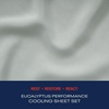 image:imageReebok Queen Sheet Set from Tencel Eucalyptus  Soft Cooling amp Breathable for Hot Sleepers Deep Pocket Up to 17 Inches 4Pc Hotel Luxury Bedding Set Bedsheet amp Pillowcases Niagara Mist QueenLunar Rock  Grey