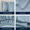 image:imageReebok Queen Sheet Set from Tencel Eucalyptus  Soft Cooling amp Breathable for Hot Sleepers Deep Pocket Up to 17 Inches 4Pc Hotel Luxury Bedding Set Bedsheet amp Pillowcases Niagara Mist QueenNiagara Mist  Blue