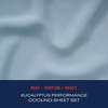 image:imageReebok Queen Sheet Set from Tencel Eucalyptus  Soft Cooling amp Breathable for Hot Sleepers Deep Pocket Up to 17 Inches 4Pc Hotel Luxury Bedding Set Bedsheet amp Pillowcases Niagara Mist QueenNiagara Mist  Blue