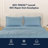 image:imageReebok Queen Sheet Set from Tencel Eucalyptus  Soft Cooling amp Breathable for Hot Sleepers Deep Pocket Up to 17 Inches 4Pc Hotel Luxury Bedding Set Bedsheet amp Pillowcases Niagara Mist QueenNiagara Mist  Blue