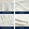 image:imageReebok Queen Sheet Set from Tencel Eucalyptus  Soft Cooling amp Breathable for Hot Sleepers Deep Pocket Up to 17 Inches 4Pc Hotel Luxury Bedding Set Bedsheet amp Pillowcases Niagara Mist QueenWhite