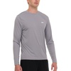 image:imageReebok Rash Guard for Men Long Sleeve Mens Swim Shirt Fishing Hiking UPF 50 UV ProtectionSlate