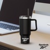 image:imageReebok Stainless Steel Tumbler With Lifestyle Design  40oz Tumbler With Handle  Double Wall Tumbler Vacuum Insulated  Leak Proof Tumbler For Men amp Women Black RBHS1006BKBlack