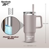 image:imageReebok Stainless Steel Tumbler With Lifestyle Design  40oz Tumbler With Handle  Double Wall Tumbler Vacuum Insulated  Leak Proof Tumbler For Men amp Women Black RBHS1006BKGray