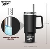 image:imageReebok Stainless Steel Tumbler With Lifestyle Design  40oz Tumbler With Handle  Double Wall Tumbler Vacuum Insulated  Leak Proof Tumbler For Men amp Women Black RBHS1006BKBlack