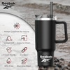 image:imageReebok Stainless Steel Tumbler With Lifestyle Design  40oz Tumbler With Handle  Double Wall Tumbler Vacuum Insulated  Leak Proof Tumbler For Men amp Women Black RBHS1006BKBlack