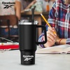 image:imageReebok Stainless Steel Tumbler With Lifestyle Design  40oz Tumbler With Handle  Double Wall Tumbler Vacuum Insulated  Leak Proof Tumbler For Men amp Women Black RBHS1006BKBlack
