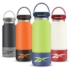 image:imageReebok Stainless Steel Wide Mouth Water Bottle With Flex Cap For Outdoor  40 oz  Double Wall Vacuum Insulated Sports Water Bottle With Silicone Sleeves BPA FreeYellowNavy