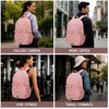 image:imageReebok Travel Backpack Water Resistant Everyday Bag with Laptop Sleeve  Padded Back Panel Adjustable Straps Front Zip Pocket Side Mesh Pockets Durable Nylon Build Easycare FabricBristol Smoky Rose