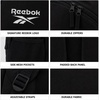 image:imageReebok Travel Backpack Water Resistant Everyday Bag with Laptop Sleeve  Padded Back Panel Adjustable Straps Front Zip Pocket Side Mesh Pockets Durable Nylon Build Easycare FabricSanta Fe BlackWhite