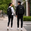image:imageReebok Travel Backpack Water Resistant Everyday Bag with Laptop Sleeve  Padded Back Panel Adjustable Straps Front Zip Pocket Side Mesh Pockets Durable Nylon Build Easycare FabricSanta Fe BlackWhite