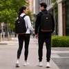 image:imageReebok Travel Backpack Water Resistant Everyday Bag with Laptop Sleeve  Padded Back Panel Adjustable Straps Front Zip Pocket Side Mesh Pockets Durable Nylon Build Easycare FabricHarber Black