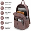 image:imageReebok Travel Backpack Water Resistant Everyday Bag with Laptop Sleeve  Padded Back Panel Adjustable Straps Front Zip Pocket Side Mesh Pockets Durable Nylon Build Easycare FabricSanta Fe LatteRose Gold