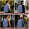 image:imageReebok Travel Backpack Water Resistant Everyday Bag with Laptop Sleeve  Padded Back Panel Adjustable Straps Front Zip Pocket Side Mesh Pockets Durable Nylon Build Easycare FabricSonny Blue Luxe