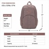 image:imageReebok Travel Backpack Water Resistant Everyday Bag with Laptop Sleeve  Padded Back Panel Adjustable Straps Front Zip Pocket Side Mesh Pockets Durable Nylon Build Easycare FabricSanta Fe LatteRose Gold
