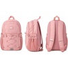 image:imageReebok Travel Backpack Water Resistant Everyday Bag with Laptop Sleeve  Padded Back Panel Adjustable Straps Front Zip Pocket Side Mesh Pockets Durable Nylon Build Easycare FabricBristol Smoky Rose