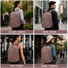 image:imageReebok Travel Backpack Water Resistant Everyday Bag with Laptop Sleeve  Padded Back Panel Adjustable Straps Front Zip Pocket Side Mesh Pockets Durable Nylon Build Easycare FabricSanta Fe LatteRose Gold