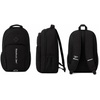 image:imageReebok Travel Backpack Water Resistant Everyday Bag with Laptop Sleeve  Padded Back Panel Adjustable Straps Front Zip Pocket Side Mesh Pockets Durable Nylon Build Easycare FabricSonny Black