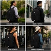 image:imageReebok Travel Backpack Water Resistant Everyday Bag with Laptop Sleeve  Padded Back Panel Adjustable Straps Front Zip Pocket Side Mesh Pockets Durable Nylon Build Easycare FabricBristol Black