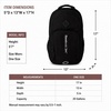 image:imageReebok Travel Backpack Water Resistant Everyday Bag with Laptop Sleeve  Padded Back Panel Adjustable Straps Front Zip Pocket Side Mesh Pockets Durable Nylon Build Easycare FabricSonny Black