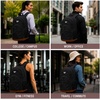 image:imageReebok Travel Backpack Water Resistant Everyday Bag with Laptop Sleeve  Padded Back Panel Adjustable Straps Front Zip Pocket Side Mesh Pockets Durable Nylon Build Easycare FabricHarber Black