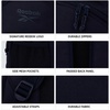 image:imageReebok Travel Backpack Water Resistant Everyday Bag with Laptop Sleeve  Padded Back Panel Adjustable Straps Front Zip Pocket Side Mesh Pockets Durable Nylon Build Easycare FabricSanta Fe Navy Blazer