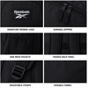 image:imageReebok Travel Backpack Water Resistant Everyday Bag with Laptop Sleeve  Padded Back Panel Adjustable Straps Front Zip Pocket Side Mesh Pockets Durable Nylon Build Easycare FabricKasey Black