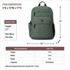 image:imageReebok Travel Backpack Water Resistant Everyday Bag with Laptop Sleeve  Padded Back Panel Adjustable Straps Front Zip Pocket Side Mesh Pockets Durable Nylon Build Easycare FabricJaylen Green