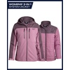 image:imageReebok Womens 3in1 Softshell Ski Jacket with Removable Puffer Liner  Waterproof Shell Pairs with a Zipin Insulated Layer for YearRound Versatility Ideal for Alpine Trips or Everyday WearOrchid Pink