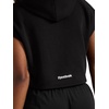 image:imageReebok Womens Basketball Off Court Cropped Hoodie Relaxed Fit Lightweight CottonPoly Performance FabricBlack
