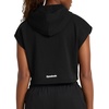 image:imageReebok Womens Basketball Off Court Cropped Hoodie Relaxed Fit Lightweight CottonPoly Performance FabricBlack