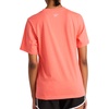 image:imageReebok Womens Big Logo 100 Cotton Lightweight Crewneck TShirt Relaxed FitSunset Coral  Metallic Outline