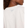image:imageReebok Womens Big Logo 100 Cotton Lightweight Crewneck TShirt Relaxed FitVector Chalk Heather