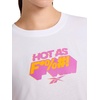 image:imageReebok Womens Big Logo 100 Cotton Lightweight Crewneck TShirt Relaxed FitWhite  Gs Hot as F