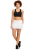 image:imageReebok Womens Break Point Skort  Athletic Performance Skirt with Builtin ShortsStark White
