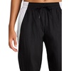 image:imageReebok Womens Bv Woven Pant Standard Fit 29 Inseam Lightweight Nylon Crinkle Woven FabricBlack