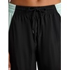 image:imageReebok Womens Bv Woven Pant Standard Fit 29 Inseam Lightweight Nylon Crinkle Woven FabricBlackGlitch Aqua