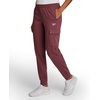 image:imageReebok Womens Cargo Joggers Standard Fit 29 Inseam Lightweight CottonPoly French Terry FabricBlackberry